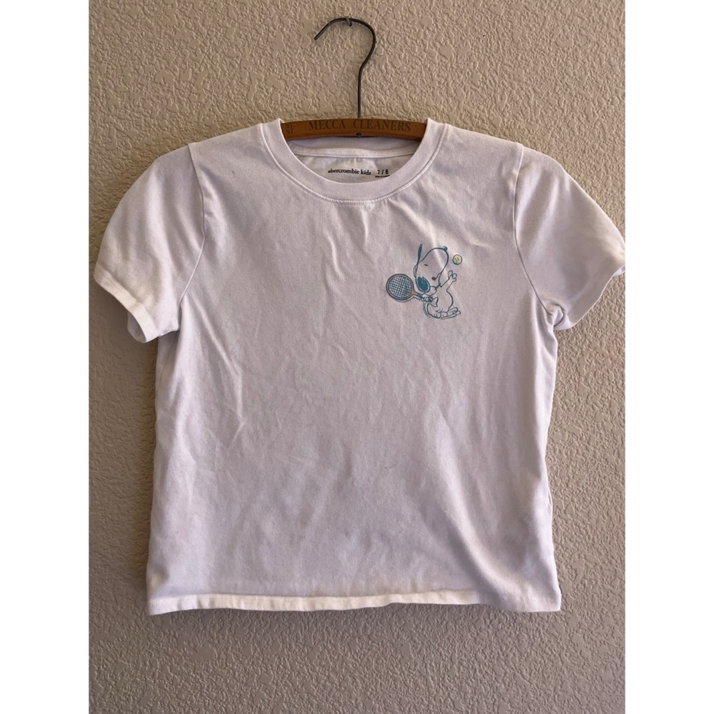 Abercrombie Kids Snoopy Tennis Tee Size 7/8